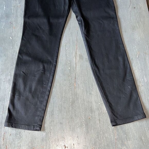 LEVEL 99 Coated Devon Pull On Skinny Jeans in Vinyl Color-M - Picture 4 of 10